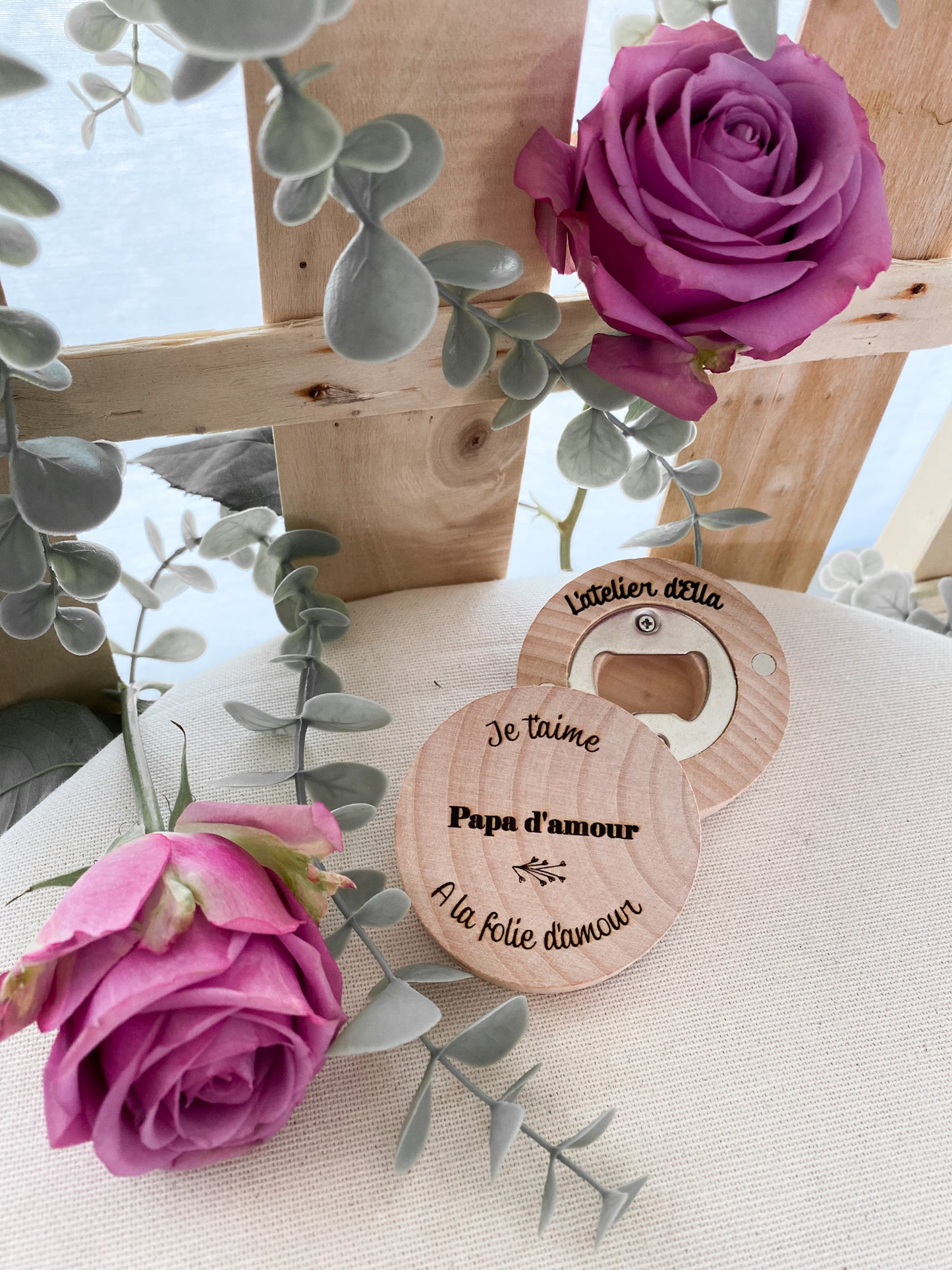 Décapsuleur rond « papa d’amour »