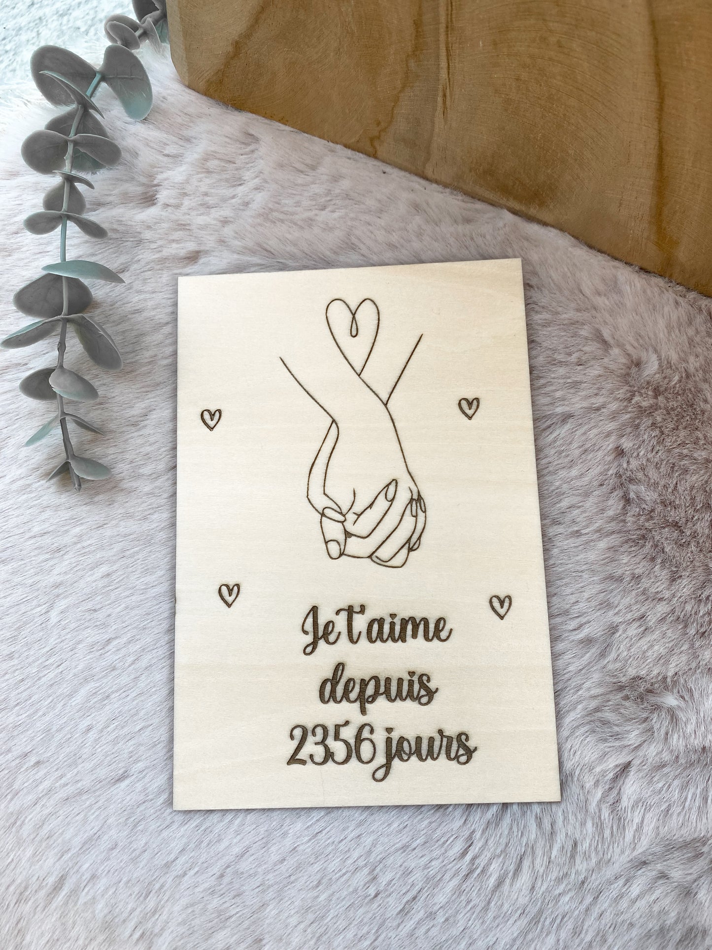 Carte "Je t'aime depuis ... jours"